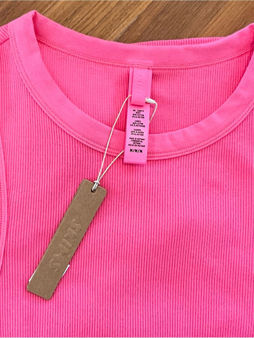 SKIMS Hot Pink Ribbed Mini Dress